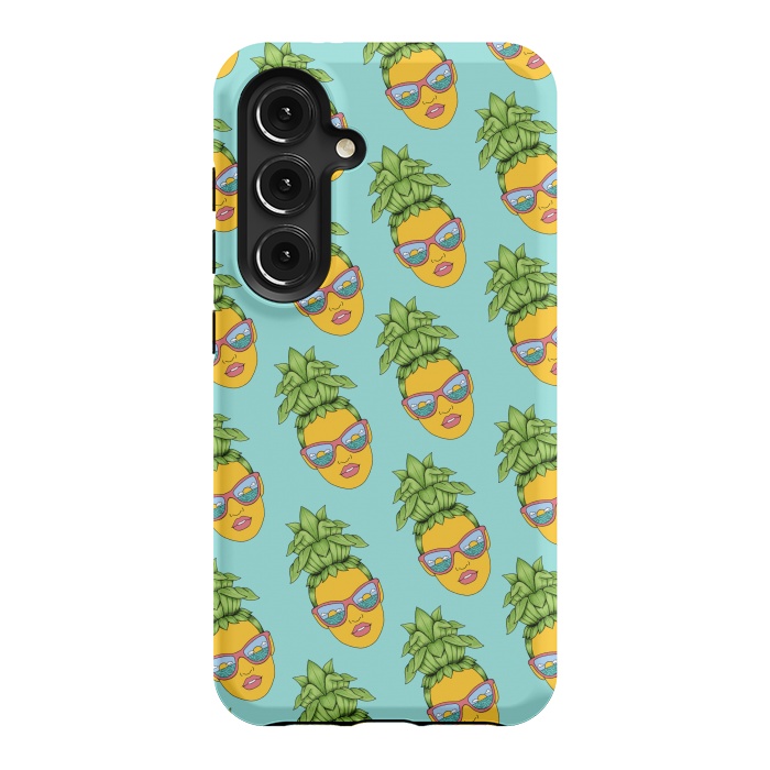 Galaxy S24 StrongFit Pineapple Girl pattern by Coffee Man