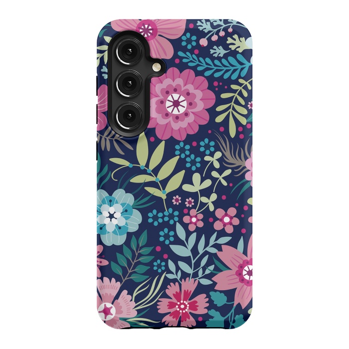 Galaxy S24 StrongFit Romancing Floral Design by ArtsCase