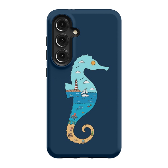 Galaxy S24 StrongFit SeahorseNature by Coffee Man