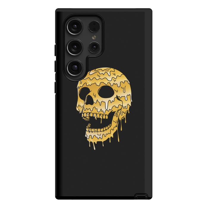 Galaxy S24 Ultra StrongFit Gold Skull by Coffee Man