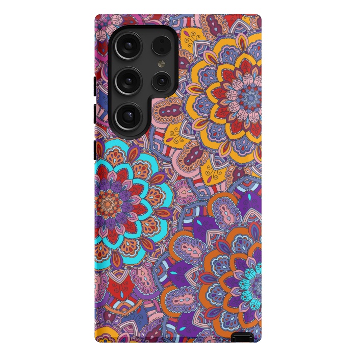 Galaxy S24 Ultra StrongFit Mandalas In Colors Earth  by ArtsCase