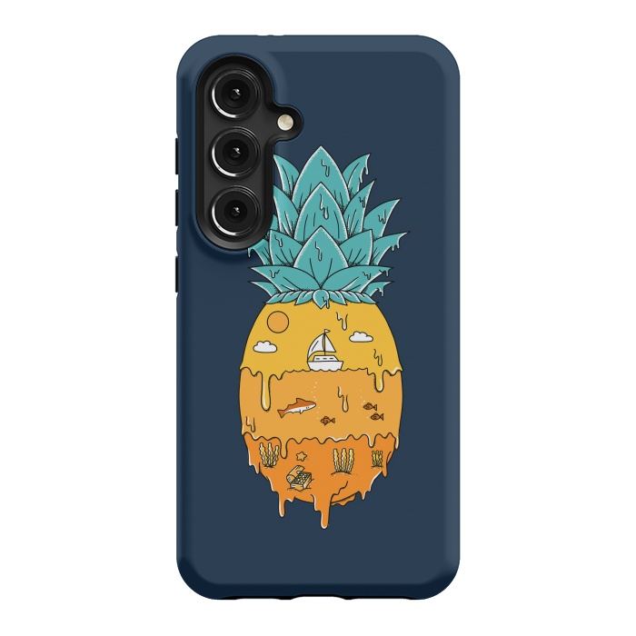 Galaxy S24 StrongFit Pineapple Landscape by Coffee Man