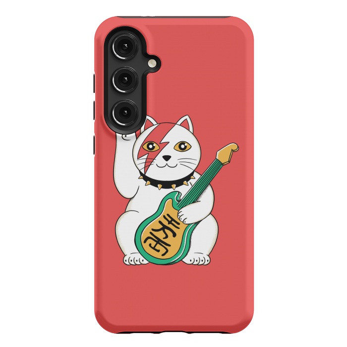 Galaxy S24 Plus StrongFit Cat Lucky by Coffee Man
