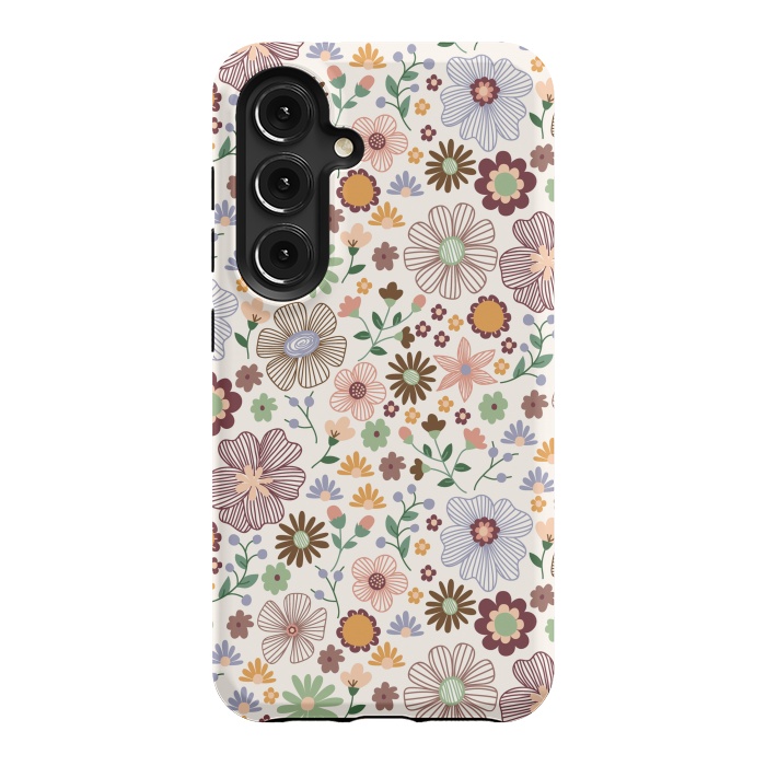 Galaxy S24 StrongFit Autumn Wild Bloom by TracyLucy Designs