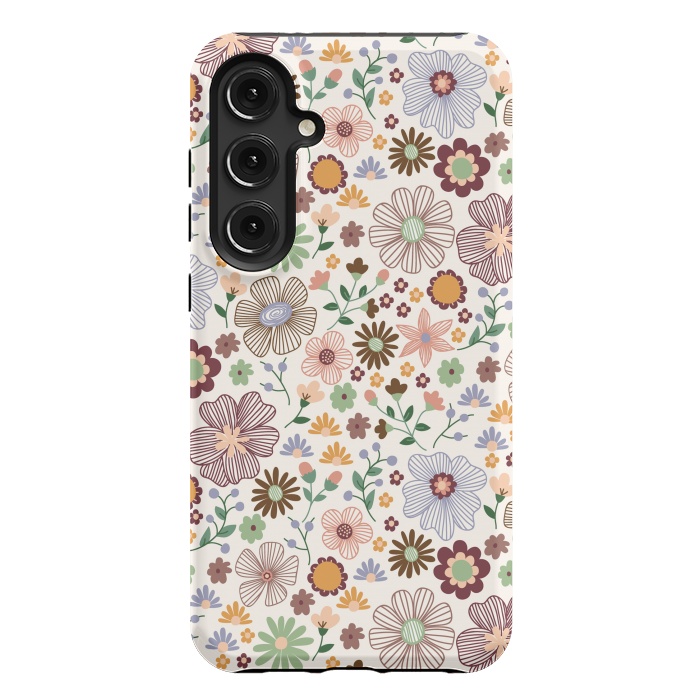 Galaxy S24 Plus StrongFit Autumn Wild Bloom by TracyLucy Designs