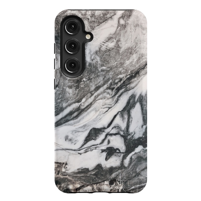 Galaxy S24 Plus StrongFit White and black Marble by Winston