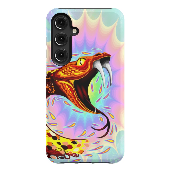 Galaxy S24 Plus StrongFit Snake Attack Psychedelic Art by BluedarkArt