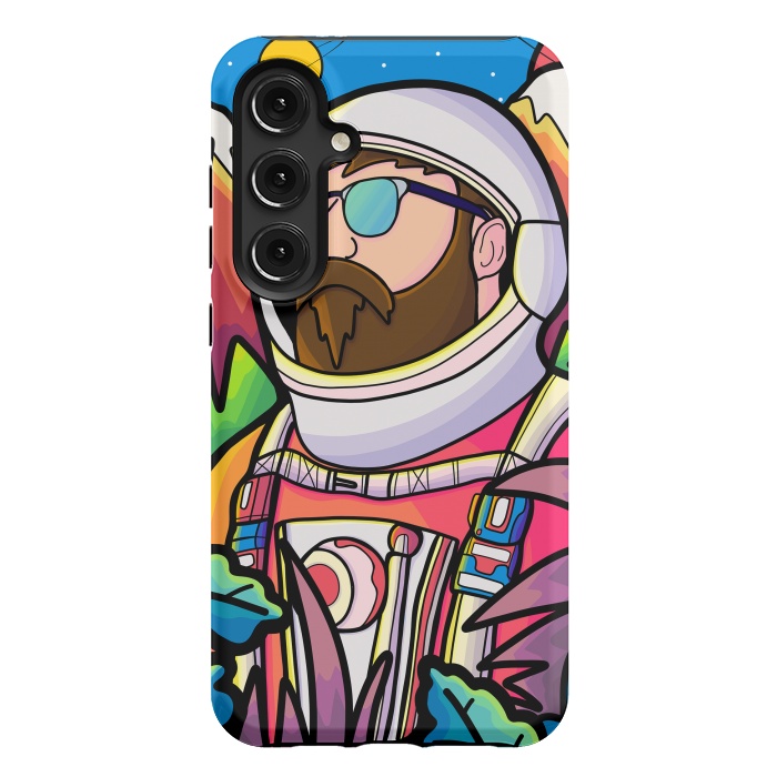 Galaxy S24 Plus StrongFit The astronaut explorer by Steve Wade (Swade)