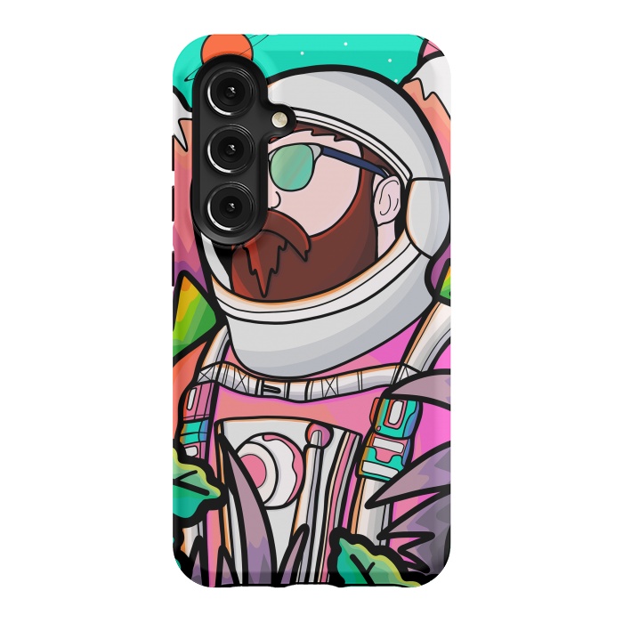 Galaxy S24 StrongFit Pastel astronaut by Steve Wade (Swade)