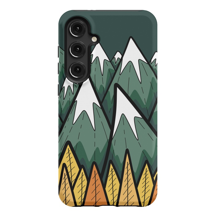Galaxy S24 Plus StrongFit The green autumn peaks by Steve Wade (Swade)