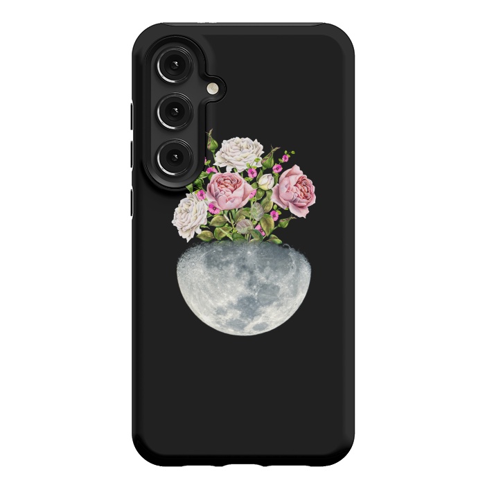Galaxy S24 Plus StrongFit Moon Flower Pot by Creativeaxle