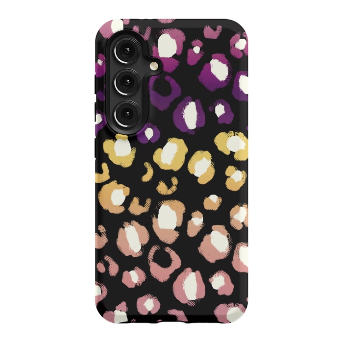 Galaxy S24 StrongFit Gradient graphic leopard print by Oana 