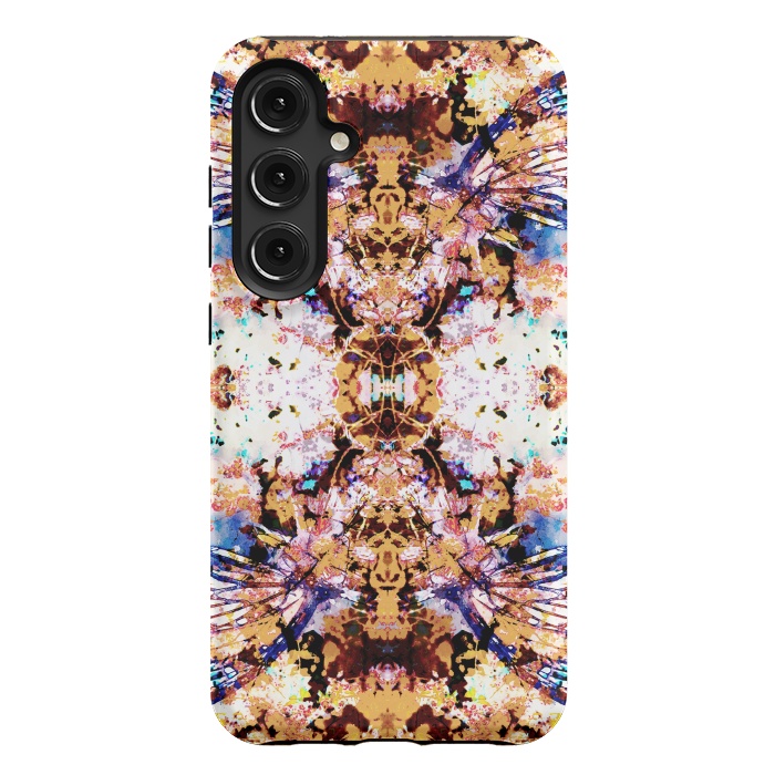 Galaxy S24 Plus StrongFit Painted butterfly wings and flower petals by Oana 