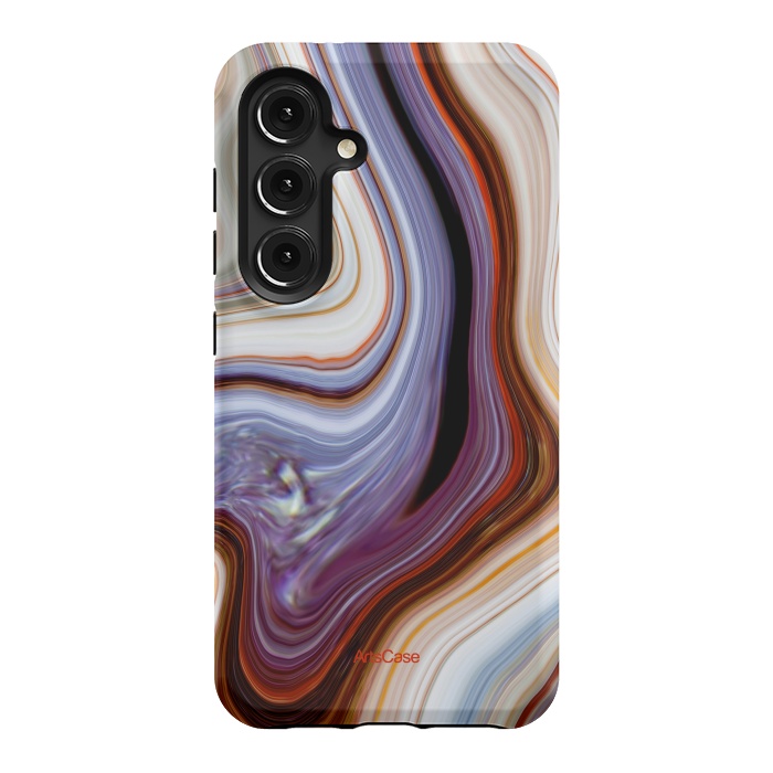 Galaxy S24 StrongFit Brown Marble Pattern by ArtsCase