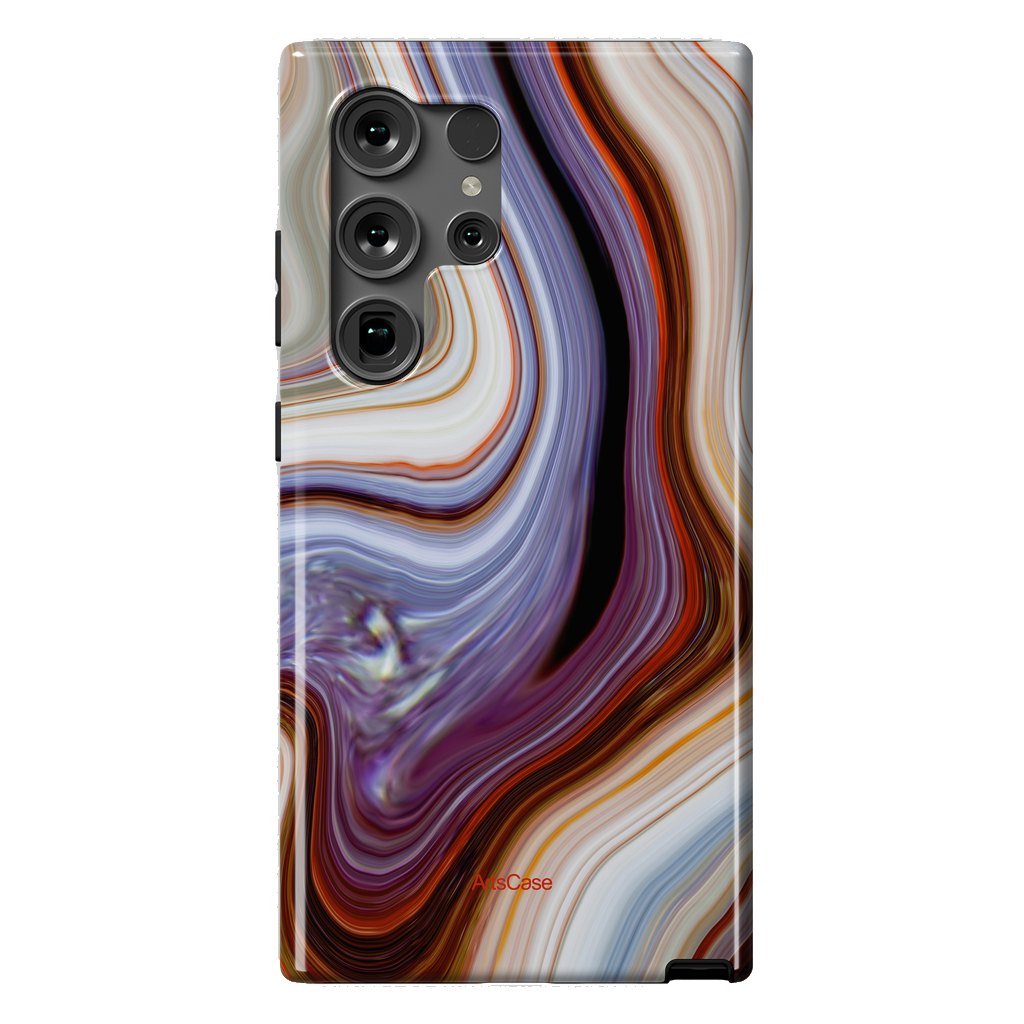 Galaxy S24 Ultra StrongFit Brown Marble Pattern by ArtsCase