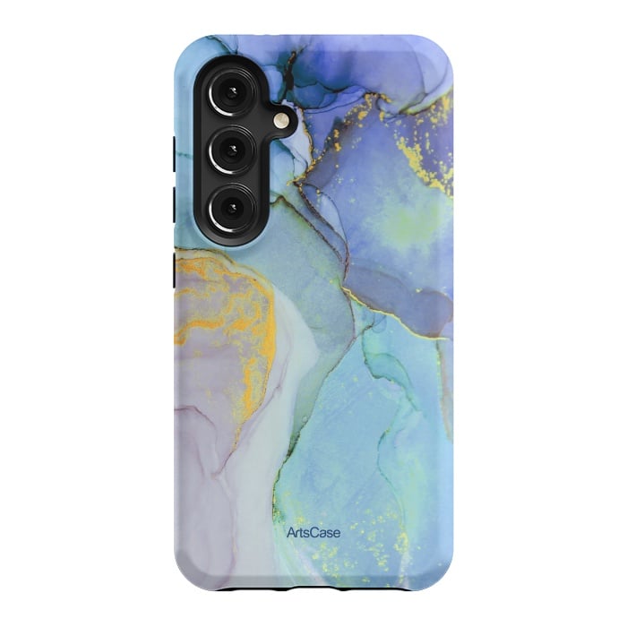 Galaxy S24 StrongFit Ink Paint Abstract Marble by ArtsCase