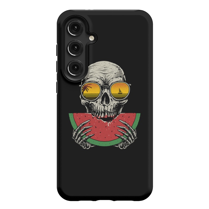 Galaxy S24 Plus StrongFit Watermelon Skull by Afif Quilimo