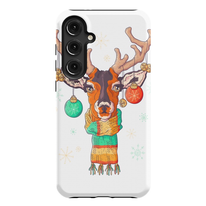 Galaxy S24 Plus StrongFit christmas reindeer by haroulita