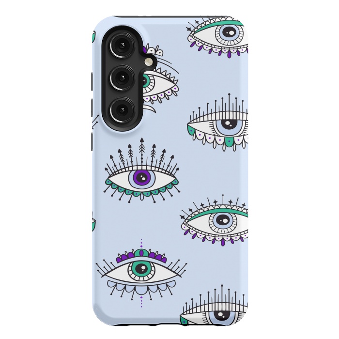 Galaxy S24 Plus StrongFit evil eyes by haroulita