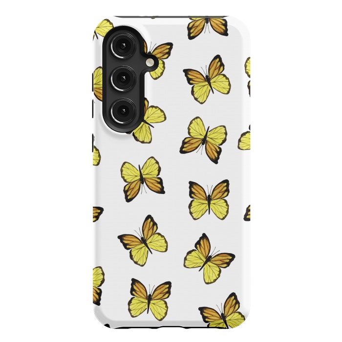 Galaxy S24 Plus StrongFit Yellow butterflies by Julia Badeeva