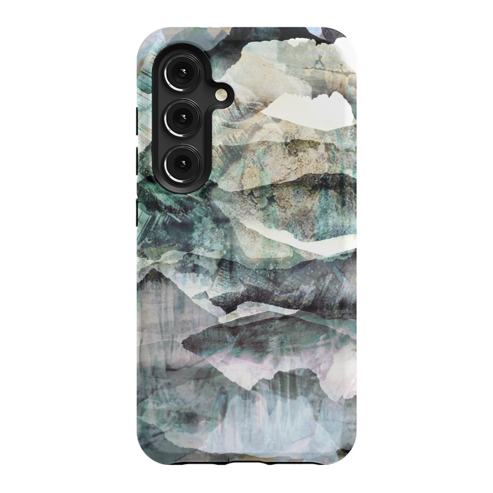 Galaxy S24 StrongFit Faded stylised mountain landscape by Oana 