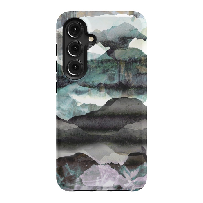 Galaxy S24 StrongFit stylised mountain landscape art by Oana 