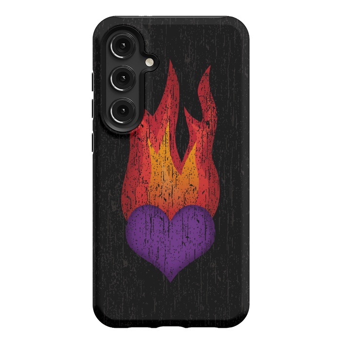 Galaxy S24 Plus StrongFit Heart on Fire by Majoih