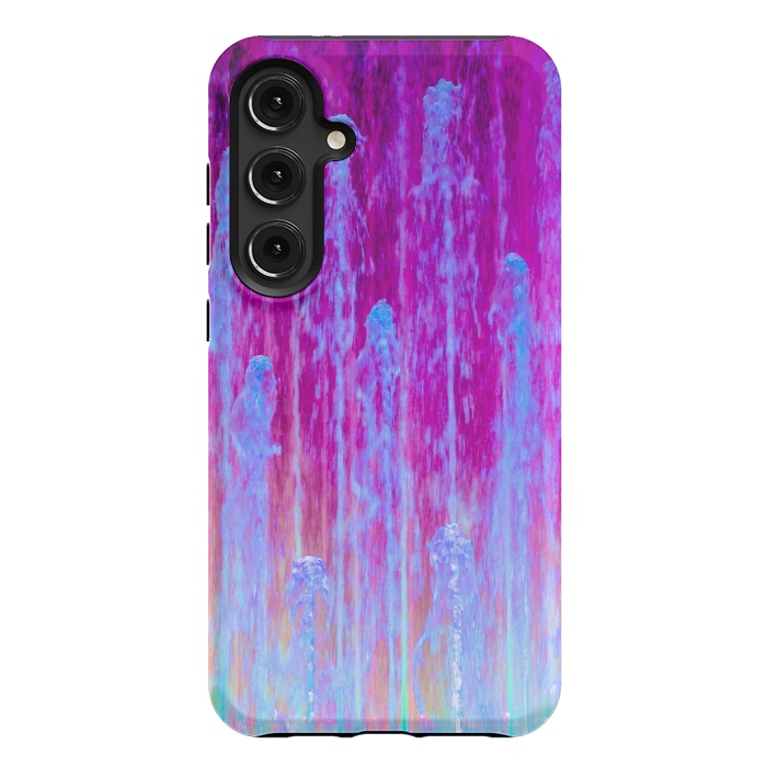 Galaxy S24 Plus StrongFit Pink blue abstract  by Winston