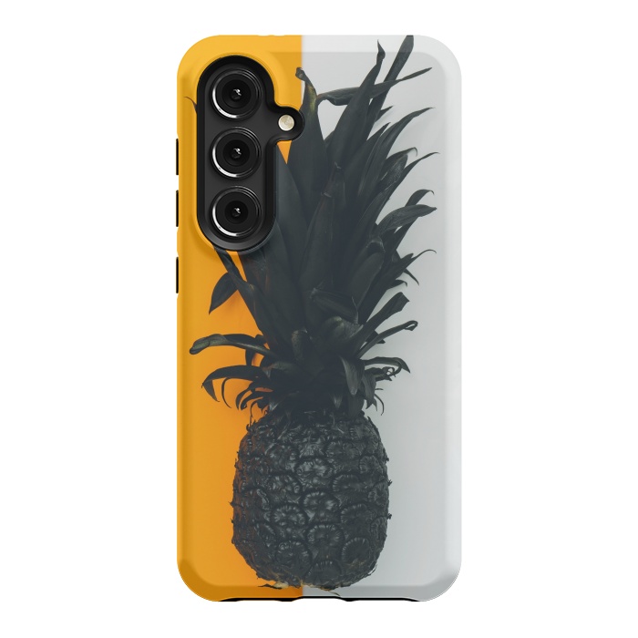 Galaxy S24 StrongFit Black pineapple  by Winston