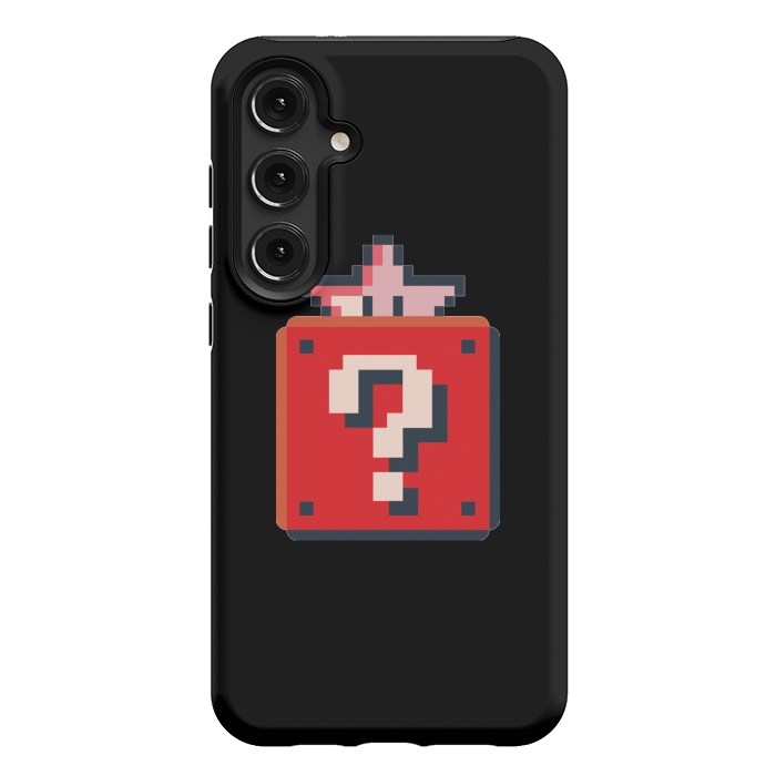 Galaxy S24 Plus StrongFit Pixelated Mario Star by Winston