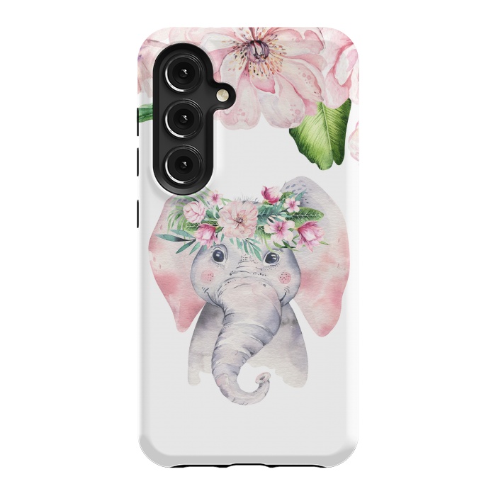 Galaxy S24 StrongFit Flower Elephant by  Utart