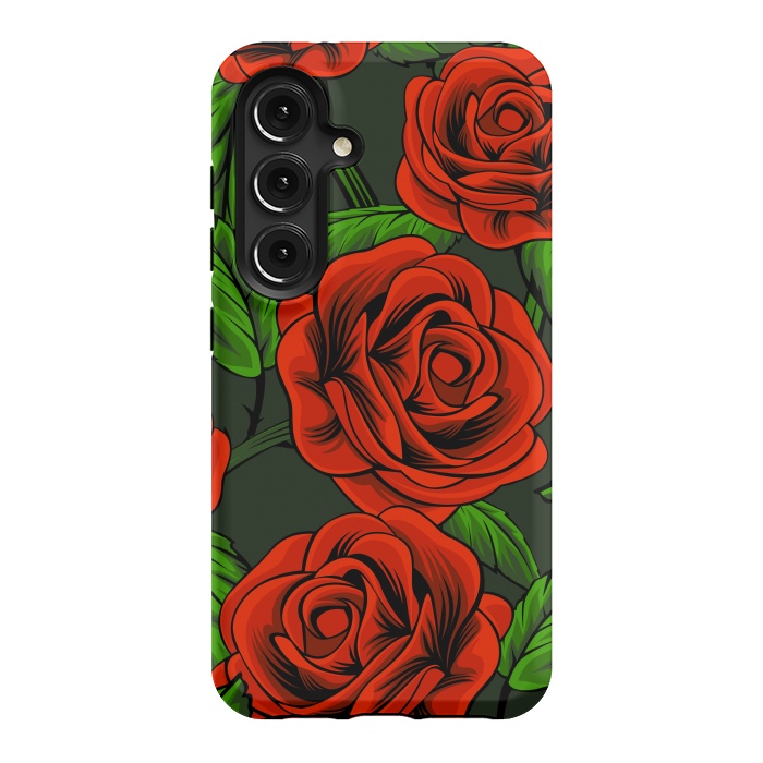 Galaxy S24 StrongFit red roses by haroulita