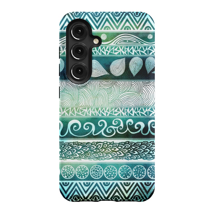 Galaxy S24 StrongFit Dreamy Tribal II by Pom Graphic Design