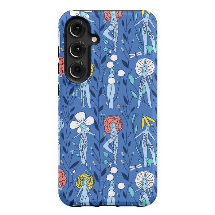 Galaxy S24 Plus StrongFit Springtime floral women design by Anna Alekseeva