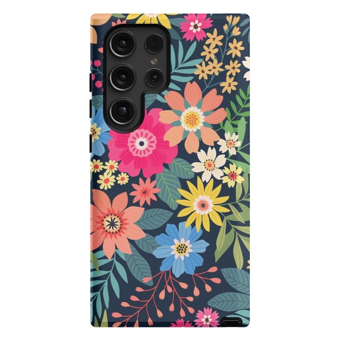 Galaxy S24 Ultra StrongFit Cute and Beautiful Floral Design Pattern 333 by ArtsCase