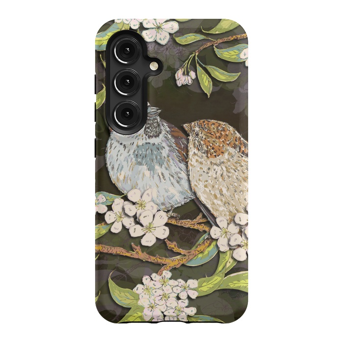 Galaxy S24 StrongFit Sweet Sparrows by Lotti Brown