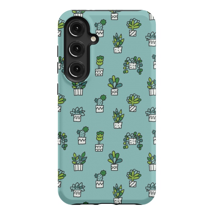 Galaxy S24 Plus StrongFit Cute house plants by Anna Alekseeva