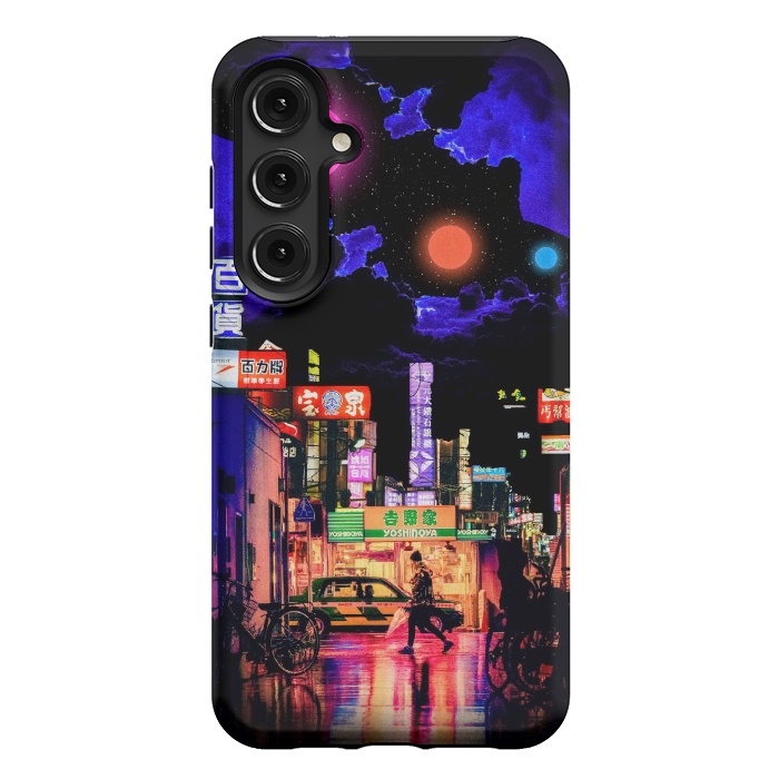 Galaxy S24 Plus StrongFit Neon streets by Steve Wade (Swade)