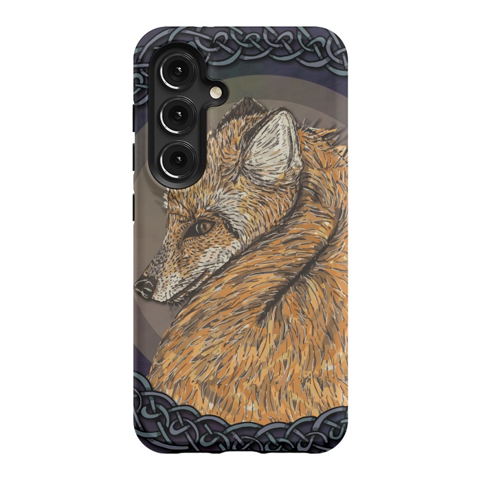 Galaxy S24 StrongFit Celtic Fox by Lotti Brown
