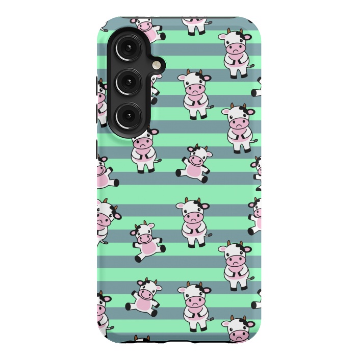 Galaxy S24 Plus StrongFit CUTE COW PATTERN by MALLIKA