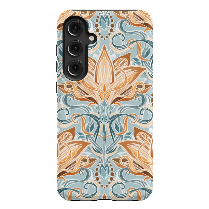 Galaxy S24 Plus StrongFit Autumn Afternoon Art Nouveau  by Micklyn Le Feuvre