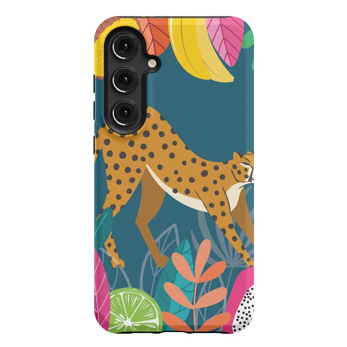 Galaxy S24 Plus StrongFit Cheetah stretching in the wild by Jelena Obradovic