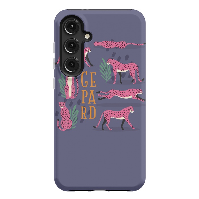 Galaxy S24 Plus StrongFit Cheetahs on purple by Jelena Obradovic