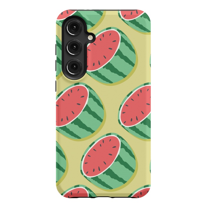 Galaxy S24 Plus StrongFit Watermelon pattern 02 by Jelena Obradovic