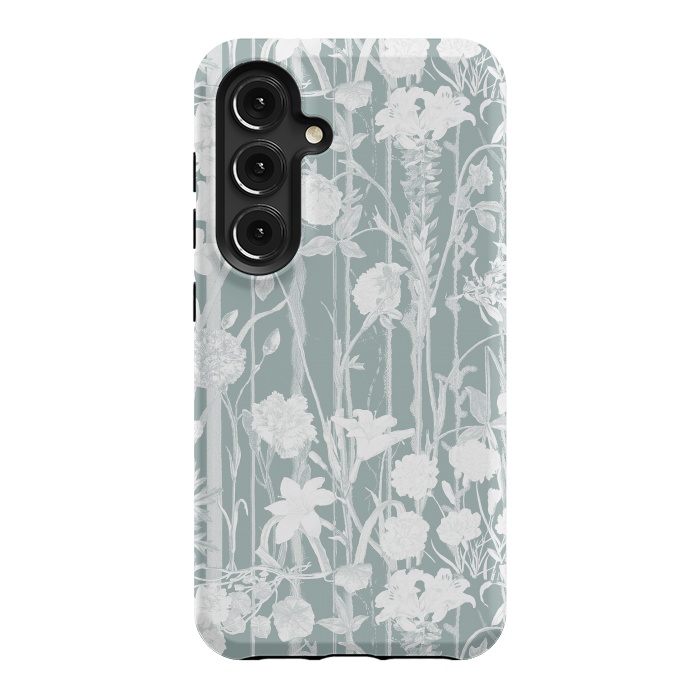 Galaxy S24 StrongFit Pastel botanical floral vines by Oana 