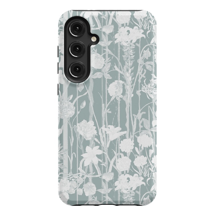 Galaxy S24 Plus StrongFit Pastel botanical floral vines by Oana 