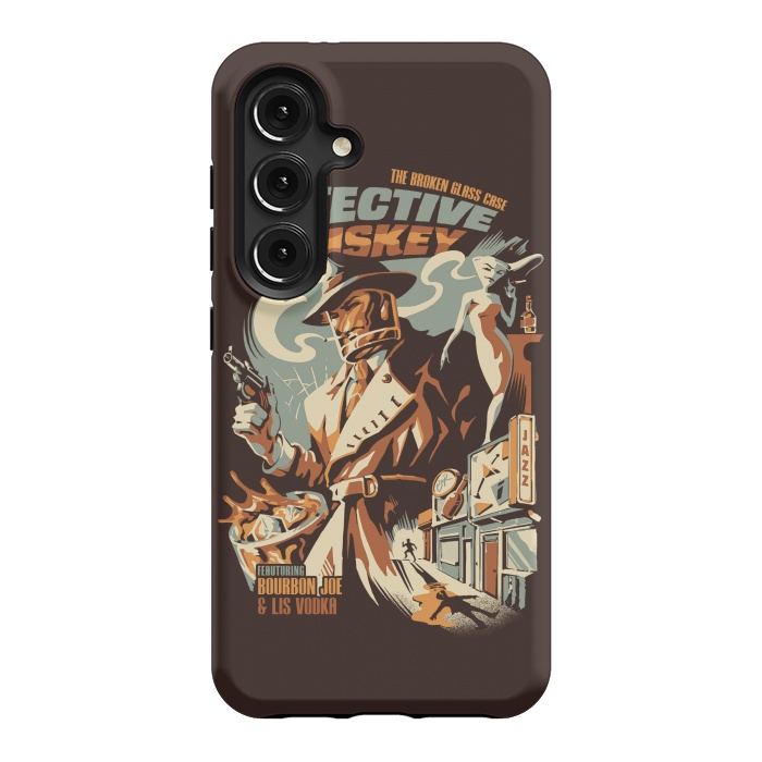 Galaxy S24 StrongFit Detective Whiskey by Ilustrata