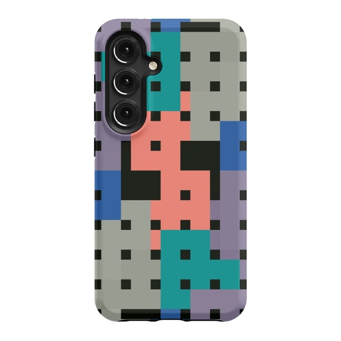 Galaxy S24 StrongFit Geo Repeat Squares by TMSarts