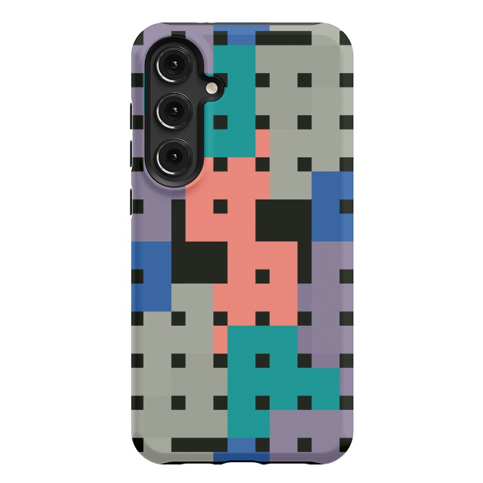 Galaxy S24 Plus StrongFit Geo Repeat Squares by TMSarts