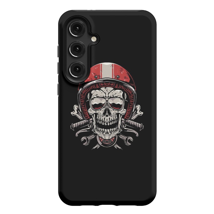 Galaxy S24 Plus StrongFit Skull Biker 4 by Afif Quilimo